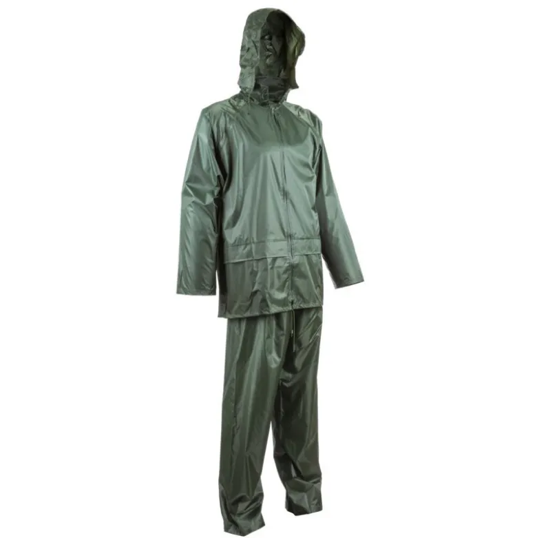 Ensemble de pluie - PLUVIO - 100% Polyester enduit PVC souple 200g/m2 - Vert - COVERGUARD | 5PLS080