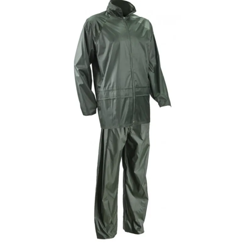 Ensemble de pluie - PLUVIO - 100% Polyester enduit PVC souple 200g/m2 - Vert - COVERGUARD | 5PLS080