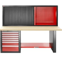 Etabli charge lourde 2 mètres 6 tiroirs et armoire JLS2-MHTR - FACOM FRANCE | JLS2-2MW7DSCL
