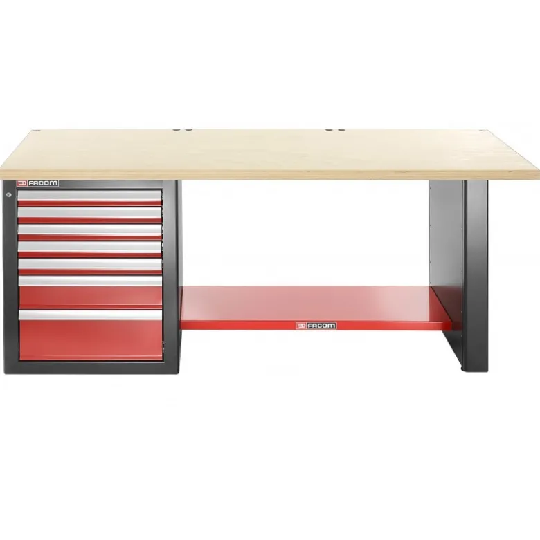 ETABLI D'ATELIER Charges lourdes + SERVANTE 2 M + 7 TIROIRS - FACOM FRANCE | JLS2-2MW7DL