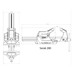 Etau grande capacité SERAK Dolex | SERAK280