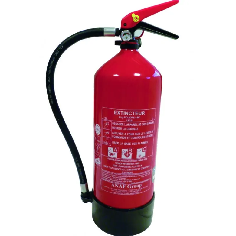 Extincteur homologué poudre 6kg avec mano - Sodise | 16458
