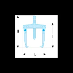 Extracteurs 2 griffes coulissantes 186 x 155 x 182mmm Facom | U.232-130