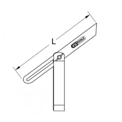 Fausse equerre à coulisse KS 250mm - talon en fonte, lame acier - KS Tools | 300.0230