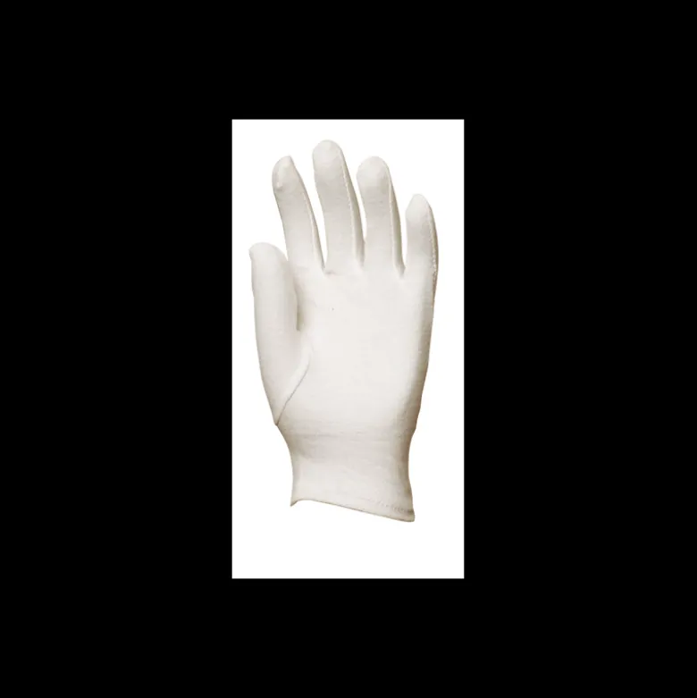 Gants cousus en coton blanc - coupe fourchette - Eurotechnique | 4147