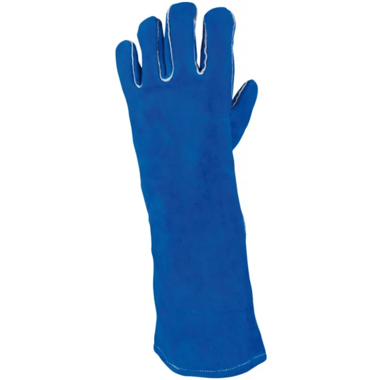 Gants de protection longs en cuir pour soudeur, L KS Tools | 985.7039