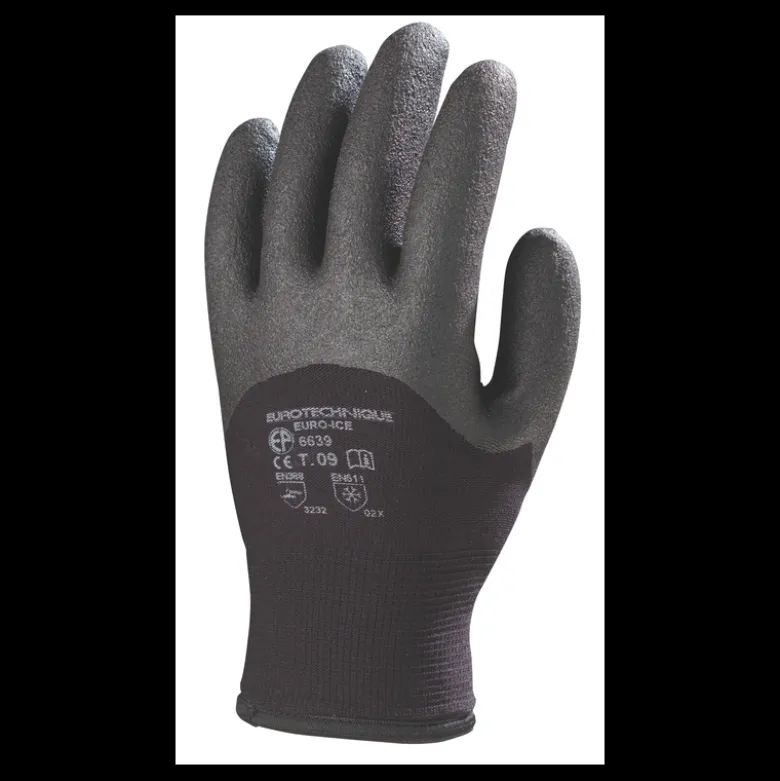 Gants d'hiver EUROICE - paume enduit PVC - tricoté nylon - Eurotechnique | 6627