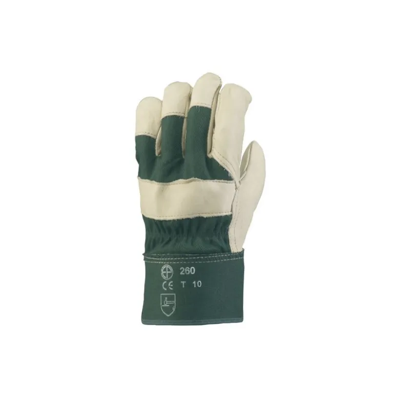 Gants docker EUROSTRONG 260 fleur vachette sup, toile verte - COVERGUARD | MO260