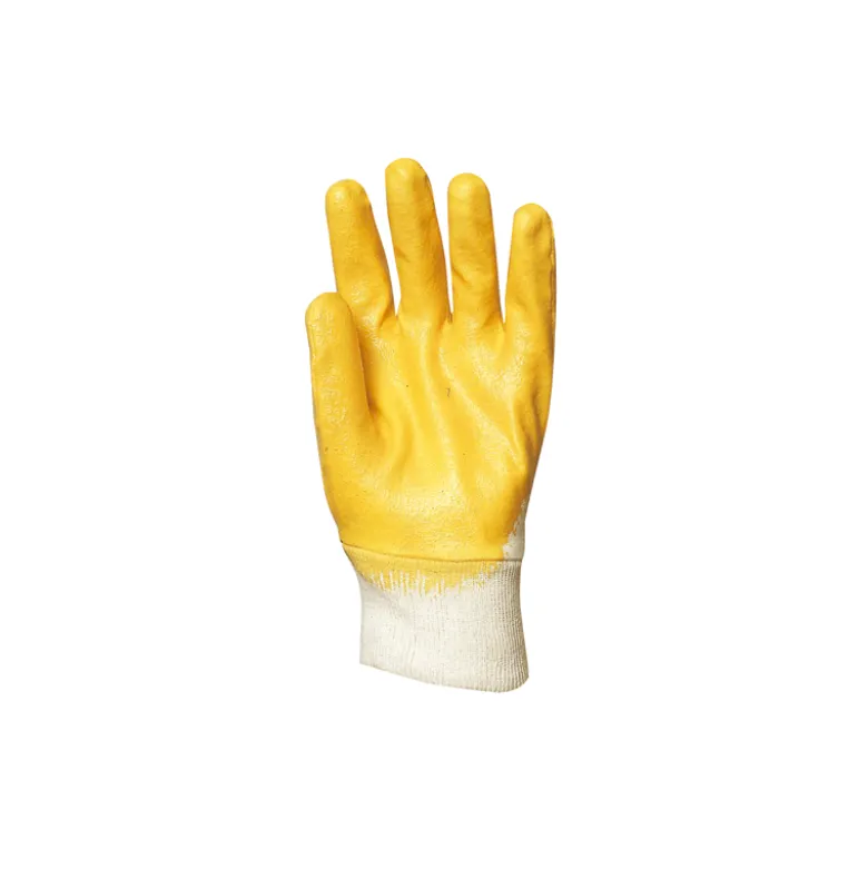 Gants en Nitrile jaune - dos aéré - Eurotechnique | 9319