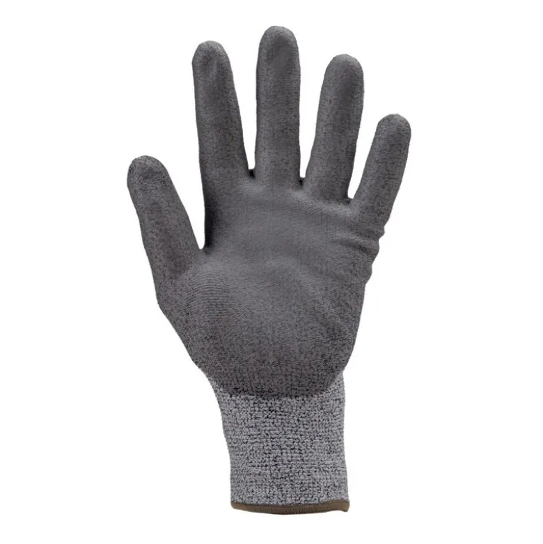 Gants EUROCUT 1CRAG CUT C. HDPA gris J13 paume enduite PU gris - COVERGUARD | 1CRAG