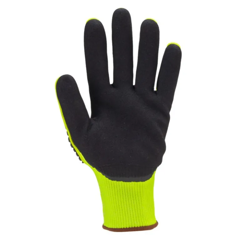 Gants EUROCUT IMPACT 100 jaune CUT C double enduit paume nitrile noir + TPR - COVERGUARD | 1CHIC60