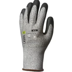 Gants EUROCUT N360 cut B. HPPE J13 paume enduite nitrile noir - COVERGUARD | 1CRVG