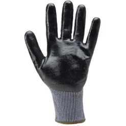 Gants EUROCUT N313 CUT C. HPPE J13 gris paume enduite nitrile lisse noir - extra confort - COVERGUARD | 1CUNS00