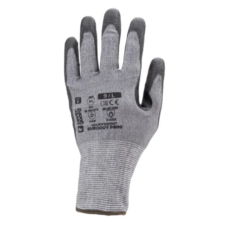 Gants EUROCUT P600 CUT F. HPPE J13 PU renfort pouce, tactile - COVERGUARD | 1CUPF00