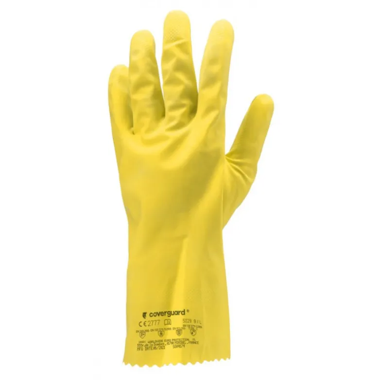 Gants EURODIP latex naturel jaune - COVERGUARD | MO5030