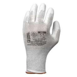 Gants EUROLITE EST90 J13 polyester / carbon - paume enduite PU - COVERGUARD | 1EST900