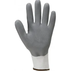 Gants EUROLITE L900 J13 PE recyclé blanc, enduit latex gris adhérisé diamant - COVERGUARD | 1LACW00