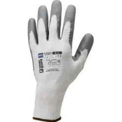 Gants EUROLITE L900 J13 PE recyclé blanc, enduit latex gris adhérisé diamant - COVERGUARD | 1LACW00
