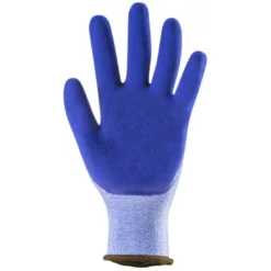 Gants EUROLITE 13L700 polyester bleu j13, double enduction latex bleu - COVERGUARD | 1LASB0P