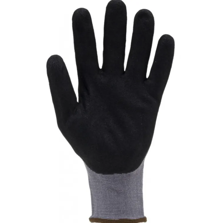 Gants EUROLITE MAX25 J15 nylon gris paume enduite sandy nitrile noir - COVERGUARD | 1NIST00