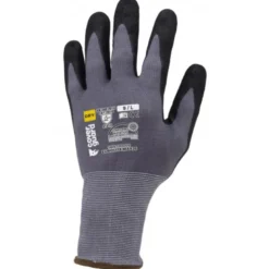 Gants EUROLITE MAX25 J15 nylon gris paume enduite sandy nitrile noir - COVERGUARD | 1NIST00