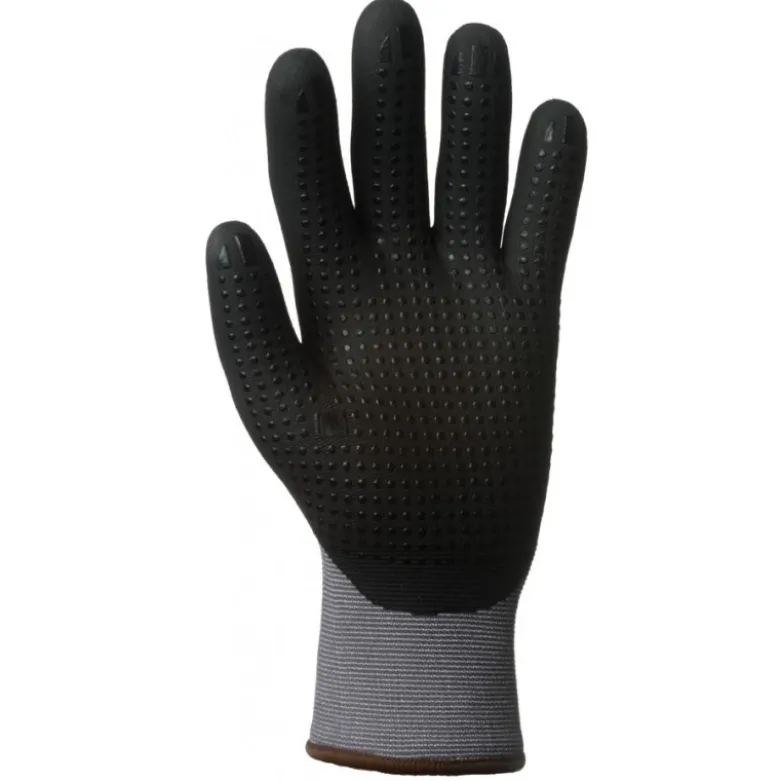 Gants EUROLITE 15N606D polyamide J15, enduit nitrile paume + 3/4 dos + picots - COVERGUARD | 1NIDG