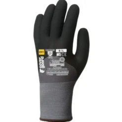 Gants EUROLITE 15N606D polyamide J15, enduit nitrile paume + 3/4 dos + picots - COVERGUARD | 1NIDG