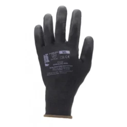 Gants EUROLITE 6040 polyester noir J13 paume enduite PU noir - COVERGUARD | MO6040