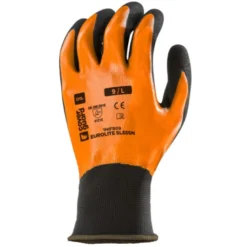 Gants EUROLITE SL555N polyester enduit nitrile main total + sandy paume - COVERGUARD | 1NIFB