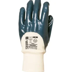 Gants EUROSTRONG 9610 Actifresh®, double enduction 3/4 nitrile bleu, dos aéré - COVERGUARD | MO9610