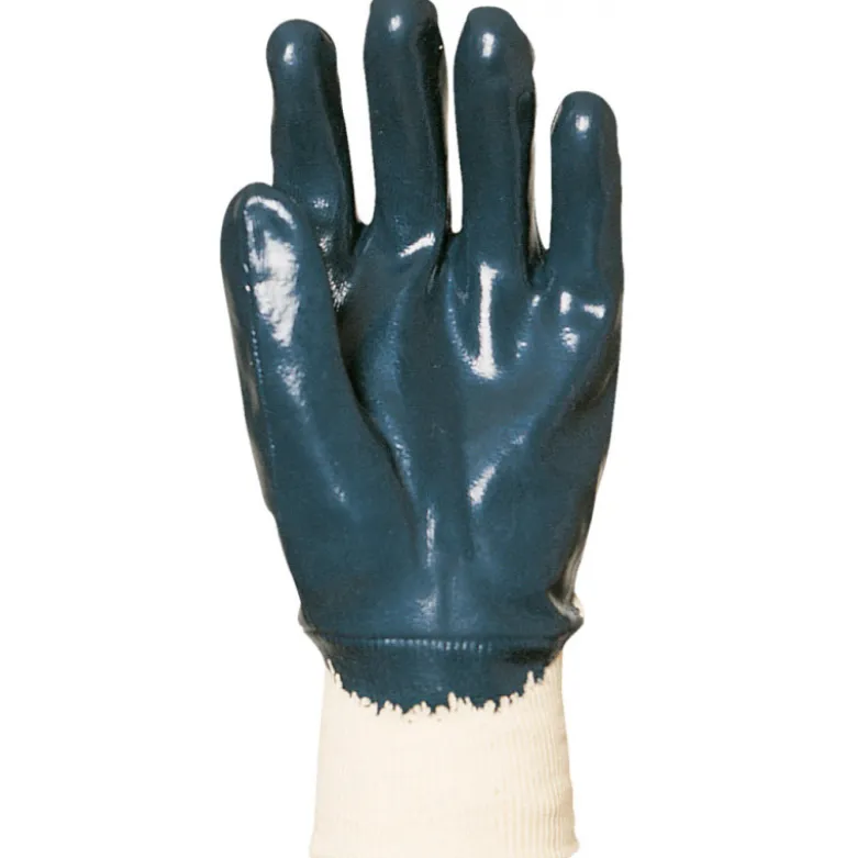 Gants EUROSTRONG 9610 Actifresh®, double enduction 3/4 nitrile bleu, dos aéré - COVERGUARD | MO9610