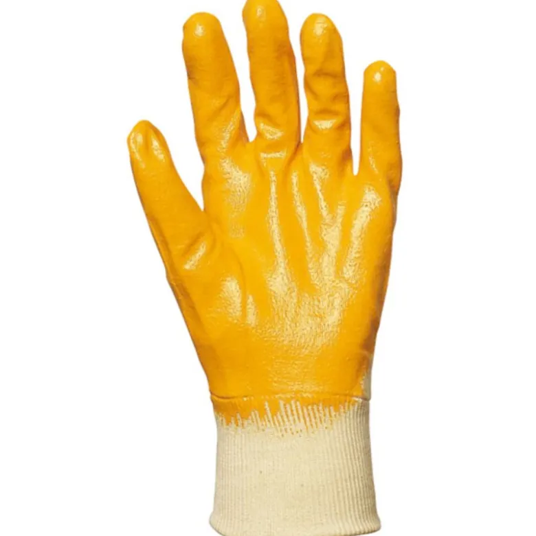Gants EUROSTRONG 9310 coton enduit 3/4 nitrile jaune sup. - COVERGUARD | MO9310