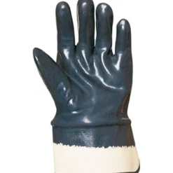 Gants EUROSTRONG 9650, coton main enduite nitrile bleu, poignet sécurité sup. - COVERGUARD | MO9650