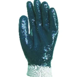 Gants EUROSTRONG 9450, coton main enduite nitrile bleu standard - COVERGUARD | MO9450