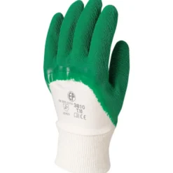 Gants EUROSTRONG 3810 latex crépé vert qualité supérieure - COVERGUARD | MO3810