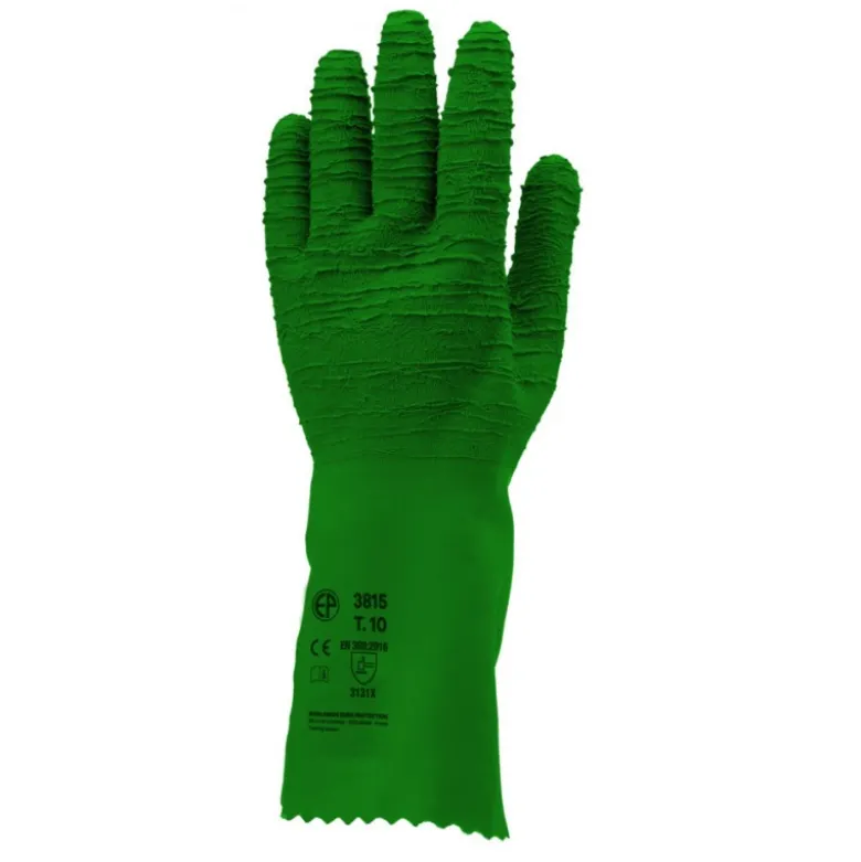 Gants EUROSTRONG 3815 latex crépé vert standard 32 cm - COVERGUARD | MO3815