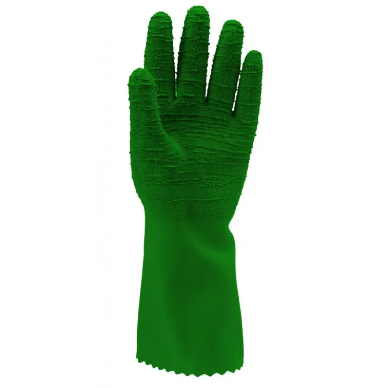 Gants EUROSTRONG 3815 latex crépé vert standard 32 cm - COVERGUARD | MO3815