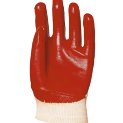 Gants EUROSTRONG 3420 PVC rouge dos aéré standard, - COVERGUARD | MO3420