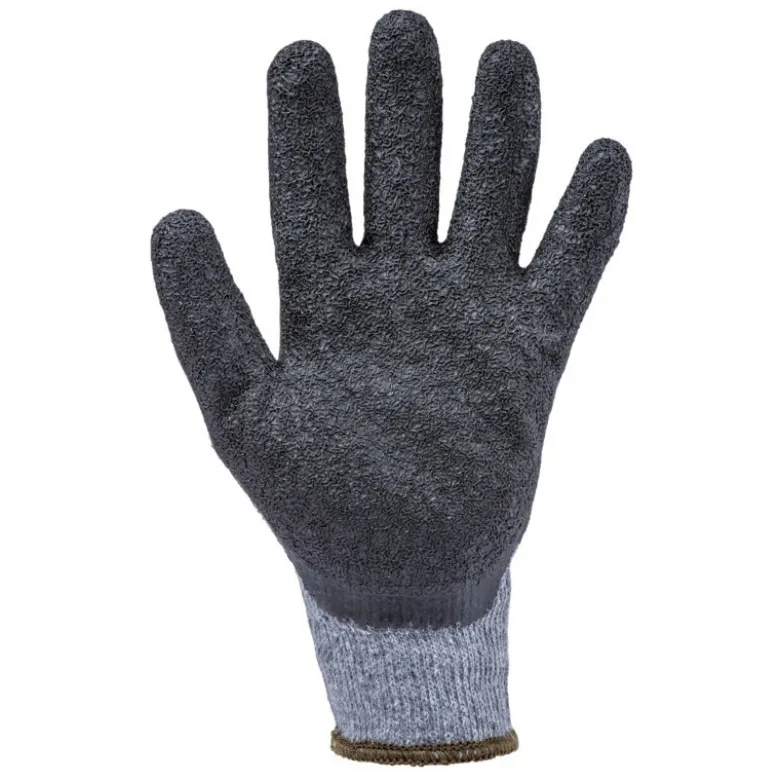 Gants EUROSTRONG SG810L polycoton gris, J10, paume enduite latex noir - COVERGUARD | 1LAGB