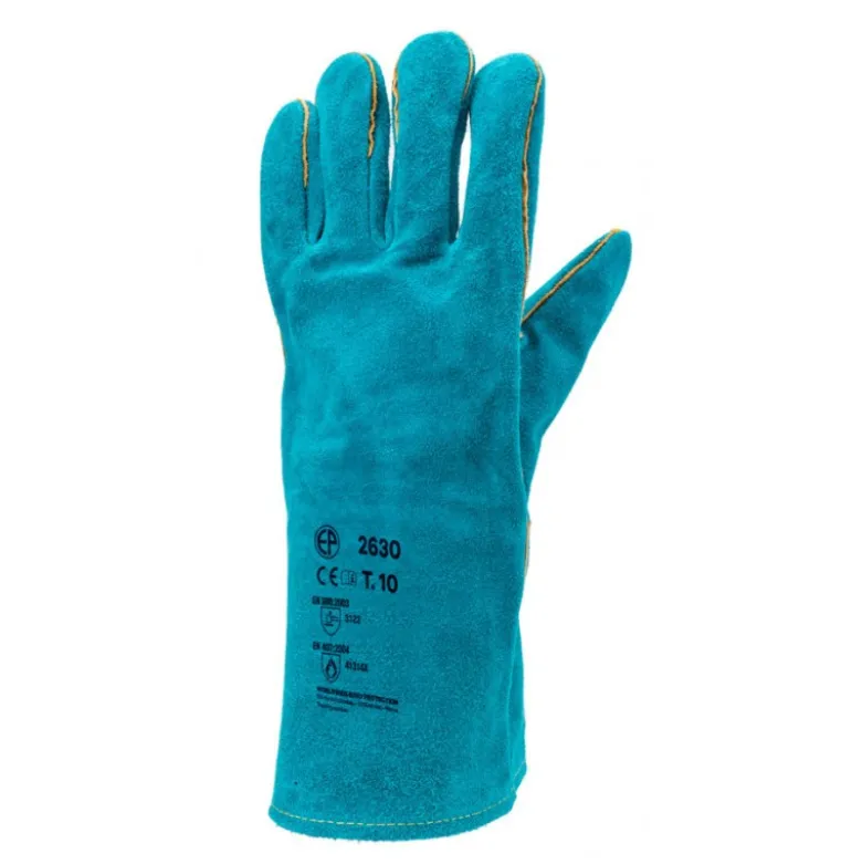 Gants EUROWELD 2630 croûte vachette vert, doublé molleton - COVERGUARD | MO2630