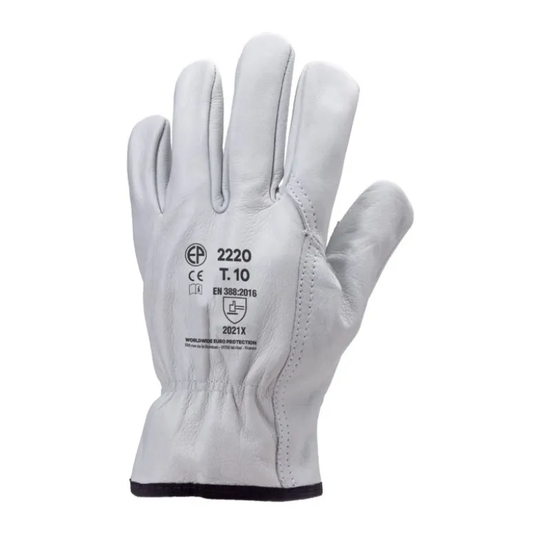 Gants maîtrise EUROSTRONG 2220 tout fleur vachette ecru *CAR* - COVERGUARD | MOP2220