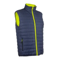 Gilet froid - YORU - Réversible Ripstop 100% PES + Bandes segmentées - Jaune HV/Marine - COVERGUARD | 5YOR160
