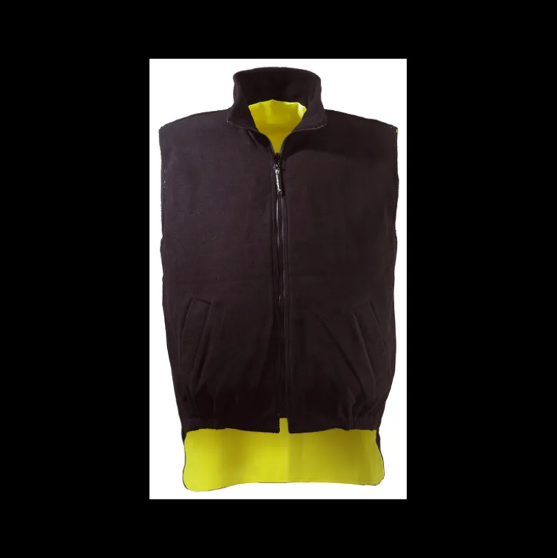 Gilet polyester doublé polaire HI-WAY - jaune - Coverguard | 70500