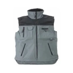 Gilet RIPSTOP - gris / noir - 100 % polyester pongé - COVERGUARD | 5GRIS