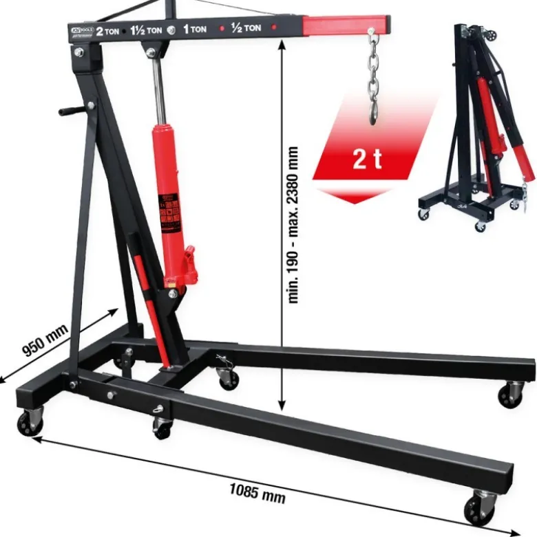 Grue d’atelier Performance pliante, 2 t - KSTools | 160.1290