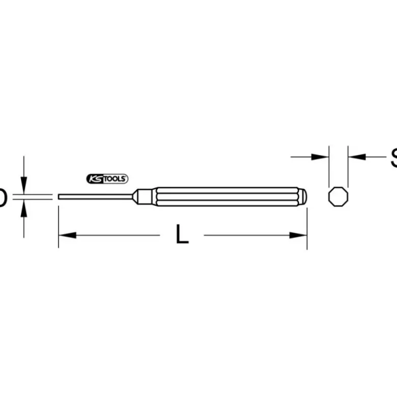 Jet extra-long en laiton, 15 mm - L.250 mm KSTools | 156.0633
