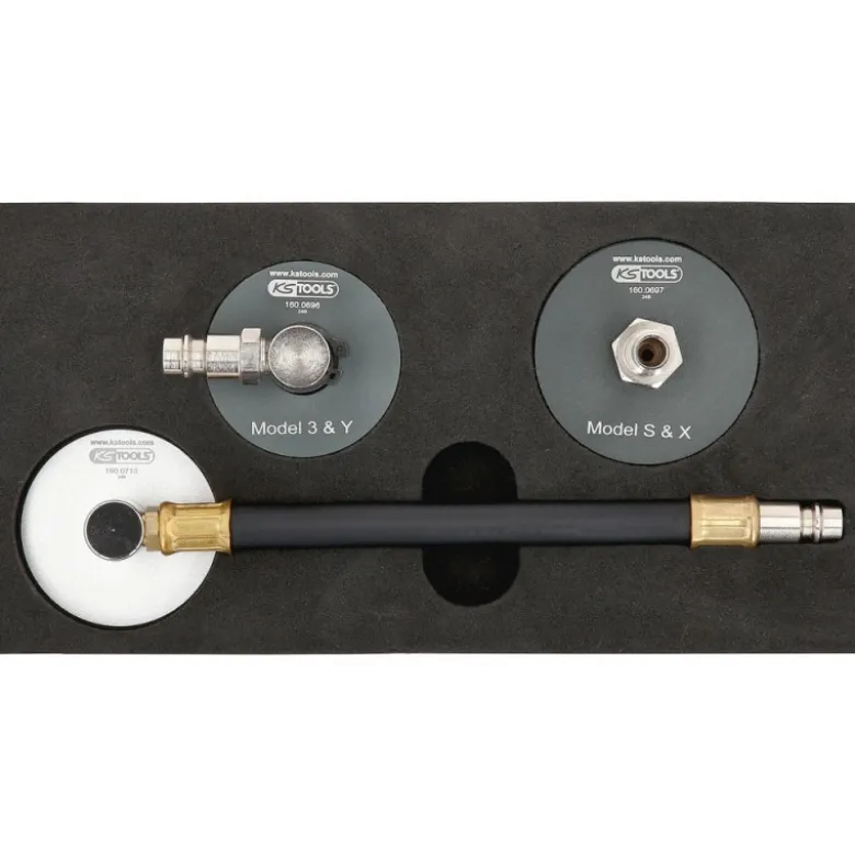Jeu d’adaptateurs pour la purge des freins pour Tesla, 3 pcs - KSTools | 160.0695