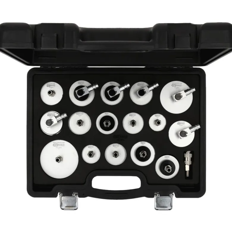 Jeu d’adaptateurs universels de manchon de purge pour la purge des freins, 17 pcs - KSTools | 160.0815
