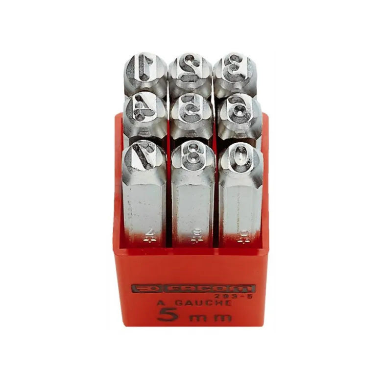 Jeu de 9 chiffres à frapper 4mm Facom | 293A.4