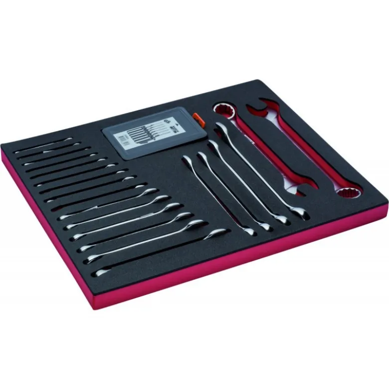 Jeu de clés/chasses-goupilles, module mousse 3/3 Fit&Go - 27 pcs - Bahco | FF1A5002